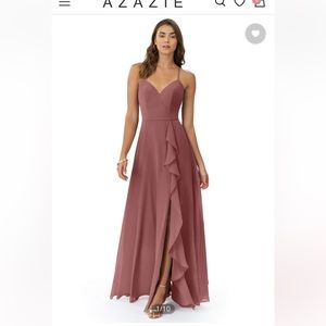 Azazie Desert Rose bridesmaid dress